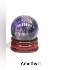 25-30 mm Amethyst Sphere with Stand